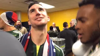 Watch: Postgame interview with Liam Ridgewell turns into dance party