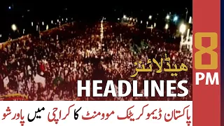 ARY News Headlines | 8 PM | 29 August 2021