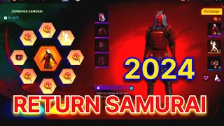 RETURN SAMURAI BUNDLE 2024 FREE FIRE INDIA SERVER