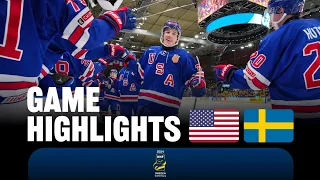 Highlights: USA vs Sweden | 2024 #WorldJuniors