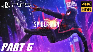 Spider-Man: Miles Morales PS5 4K HDR Ray Tracing - Walkthrough Gameplay Part #5