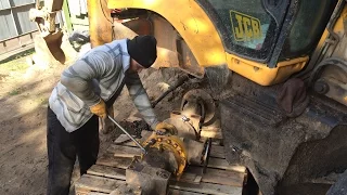 🔧JCB3CX SUPER снятие и разборка заднего моста🚜Ремонт тормозов🔩Repairs JCB🔨