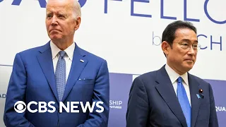 Biden meeting with Japanese Prime Minister Fumio Kishida as country builds up military
