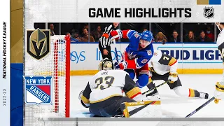 Golden Knights @ Rangers 1/27 | NHL Highlights 2023