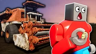 GHOST COMBINE HARVESTER SURVIVAL! - Brick Rigs Multiplayer Gameplay