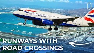 Which Runways Have Roads Crossing Them?