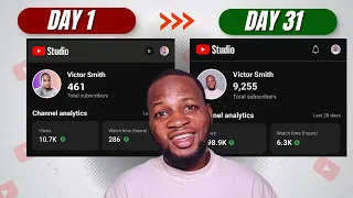 How I grew from 461 – 9255 Subscribers in 30 days (On YouTube)