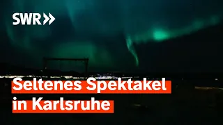 Polarlichter erstrahlen über Karlsruhe | SWR Aktuell