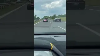 F1 car driving on the Autobahn 🏎