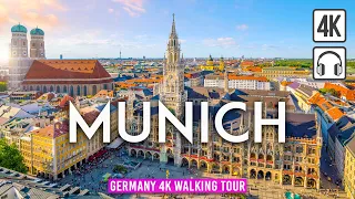 MUNICH, Germany 4K Walking Tour -  Sunny WINTER Day - Captions & Immersive Sound [4K Ultra HD/60fps]