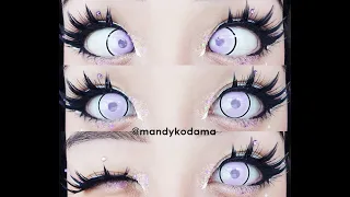 SHOWCASE: Circle Lenses - Sweety Anime Cloud Rim Violet (Uniqso) on dark eyes + Rotation Test