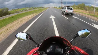 Поехал быстро в Ярославль на шашлыки. Honda cbr 600rr  29.05.2022