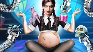 Wednesday Addams is Pregnant! Extreme Parenting Hacks from Wednesday!