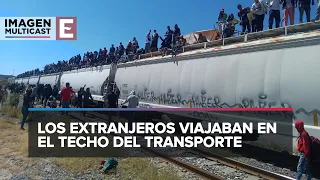 Paran en Coahuila tren de carga que transportaba ilegalmente a migrantes