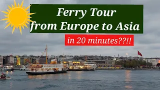 KARAKOY TO KADIKOY TOUR 2022 #Istanbul #Turkey #travelvlog #ferry #subscribe #youtubechannel