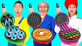 Reto De Cocina Yo vs Abuela | Cocina Sabrosa Hacks de KaZaZa Challenge