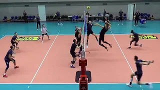 Volleyball. Attack.  Training. Russia. Team Zenit Saint Petersburg. Top.