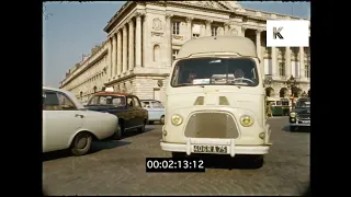 POV Driving Through Paris, Champs Élysées, 1960s, 35mm