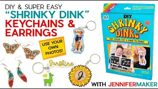 DIY Shrinky Dinks on a Cricut | Make Easy Plastic Charm Earrings and Keychains!