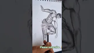 Daily sketch Male gesture #sketch s#ytshorts #shorts #art #male #sketching #jaimaasharda #viral