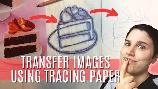 TRANSFER ANY IMAGE WITH TRACING PAPER: Tracing Paper tricks to easily transfer drawings onto canvas