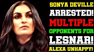 WWE News! Sonya Deville Arrested! Multiple Opponents For Brock Lesnar! CM Punk Teases Return AGAIN!