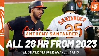 All 28 Anthony Santander Home Runs from 2023 | AL Silver Slugger Award Finalist | Baltimore Orioles