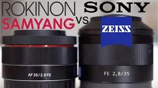 Zeiss vs Rokinon 35mm f/2.8 FE Compact Lens Battle!