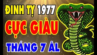 Tử Vi Tuổi Đinh Tỵ 1977 Tháng 7 Âm Lịch Trúng SỐ Đổi Đời, Giàu Nhất Thiên Hạ, Tiền Rơi Trúng Đầu