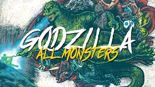 GODZILLA'S THEME | Todos los Monstruos/Kaijus/Titanes | lyrics Original, English & Español