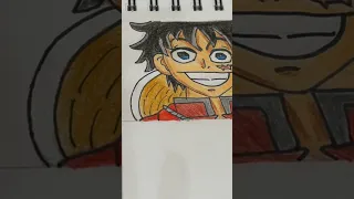 Drawing monkey d. luffy in different anime styles part 2#art #anime #onepiece