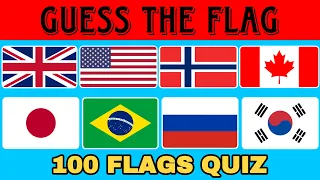 Guess the 100 Flags in 3 seconds | Flag Quiz Challenge