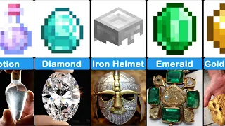 Minecraft Items, Weapons and Armor in Real Life Comparison