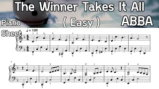 The Winner Takes It All/ Easy Piano Sheet Music / ABBA /  by Sangheart. Play