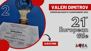 VALERI DIMITROV vs HUGO CRUZ | EUROPEAN KARATE CHAMPIONSHIP 2022