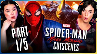 SPIDER-MAN MILES MORALES CUTSCENES (PART 1) REACTION! | Gamers Little Playground