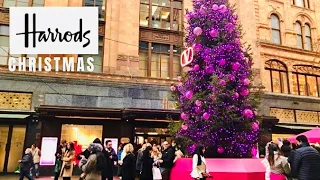 HARRODS CHRISTMAS WINDOW SHOPPING - 4K HDR - LONDON  December 2023 🎄⭐️