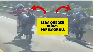 PRF FLAGRA MOTOCICLISTAS FAZENDO RACHA NA BR 262