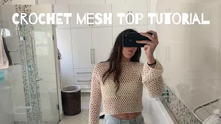 Easy Crochet Mesh top | perfect for summer | Beginner friendly | DIY| Handmade