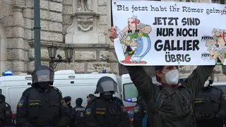 Polizeieinsatz bei CORONA-DEMO in Wien / 29.01.2022