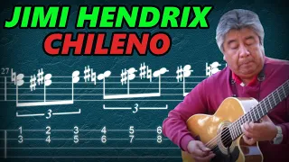 Tutorial - Jimi Hendrix Chileno - Tablatura - Guitarra criolla