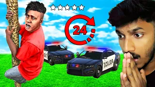 Surviving 24 hours in GTA 5 with Most wanted 5 star | Sharp Tamil gaming