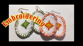 Aretes Bordados