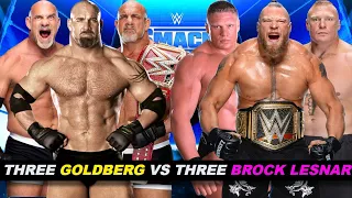Can 3 Different Brock Lesnar Defeat 3 Different Goldberg WWE 2K22