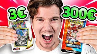 Was Lohnt sich mehr? 3€ VS 300€ Pokémon Blister Booster!