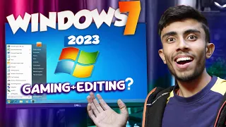 Trying Gaming & Editing on Windows 7! 2023⚡Result is Going to Shock You.