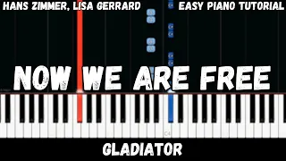 Gladiator - Now We Are Free (Easy Piano Tutorial)