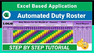 #163-How to Create an Automatic Shift Schedule in Excel | Step-by-Step Duty Roster Tutorial