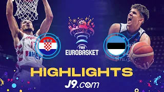 Croatia 🇭🇷 - Estonia 🇪🇪 | Game Highlights - FIBA #EuroBasket 2022