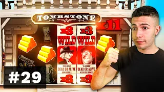 $5000 Gems Bonanza goes to 10X, Tombstone paying MASSIVE, and more! - AyeZee Stream Highlights #29